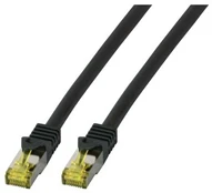 EFB RJ45 Patchkabel S/FTP,Cat.6A,LSZH,0,25m,juodas kaina