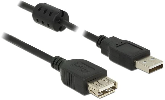 Kabelis USB Delock USB-A - USB-A 3 m Juodas (DE-84886)