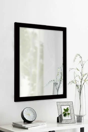 Dekoratyvinis veidrodis Framed - Juodas kaina