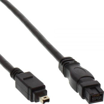 InLine Firewire 9-pin - Firewire 4-pin, 1m, Juodas (34901)