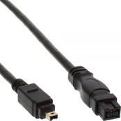 InLine Firewire 9-pin - Firewire 4-pin, 1m, Juodas (34901) kaina