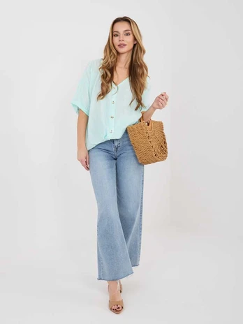 Italy Moda Bluzka-IT-BZ-81891.49-mietowy