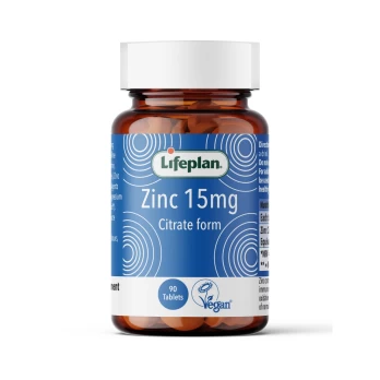Cinkas 15 mg Lifeplan, tabletėmis N90