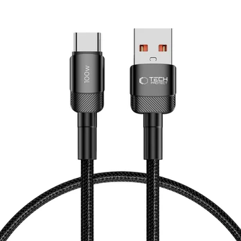 Juodas USB - Type-C 100W / 5A 50cm laidas "Tech-Protect Ultraboost EVO"