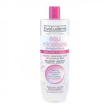 EVOLUDERM MICELLAIRE micelinis valomasis vanduo, 500 ml