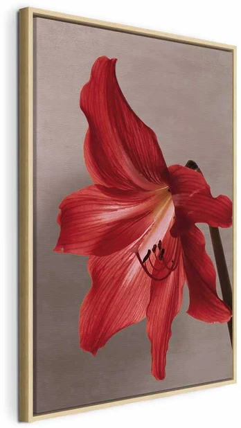 Artgeist Paveikslas - Raudona Flower (1 Part) Vertical