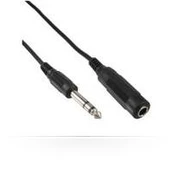 MicroConnect AUDNU5 - 6.35mm - 6.35mm - 5 m - Juodas
