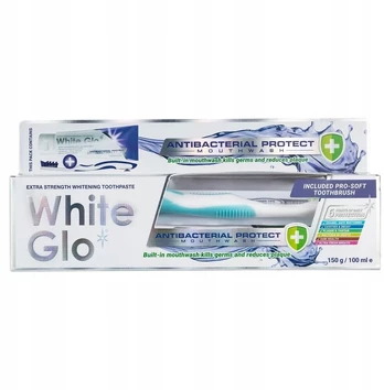White Glo Baltas Glo Protect balinanti dantų pasta 150g/100ml