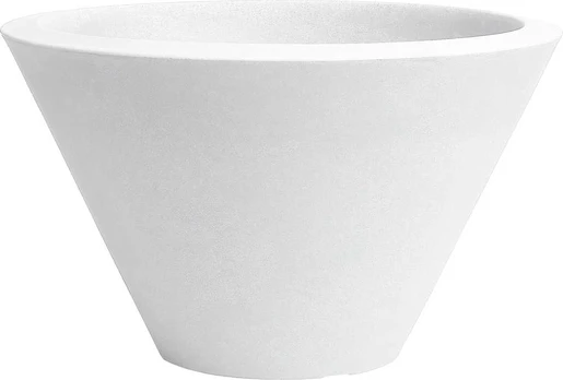 Nicoli ø60x36cm vazonas Chiron 60 baltos spalvos