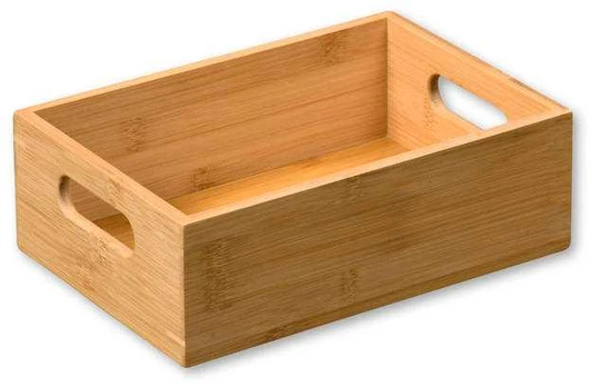 Bamboo container with handles, 24 x 16,5 cm, Kesper