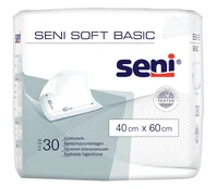 Apsauginis paklotas Seni Soft Basic, 40 cm x 60 cm, balta, 30 vnt. kaina