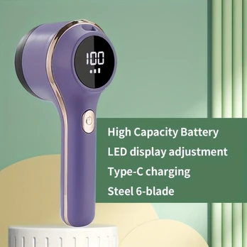 Automatinis USB įkraunamas pūkų šalintuvas, Violetinė