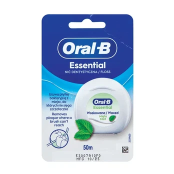 Dantų siūlas ORAL-B ESSENTIAL WAXED MINT, 50 m