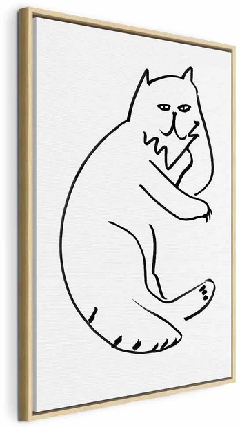Artgeist Paveikslas - Cat Relaxing (1 Part) Vertical