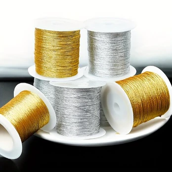 Pintinė apyrankė, 3 Strands Yellow + Silvery