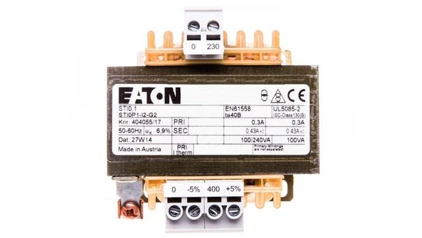 Eaton 1 fazis transformatorius 100VA 400 / 230V - 046630