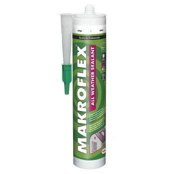 Silikoninis hermetikas MAKROFLEX ALL WEATHER, bespalvis, 280 ml