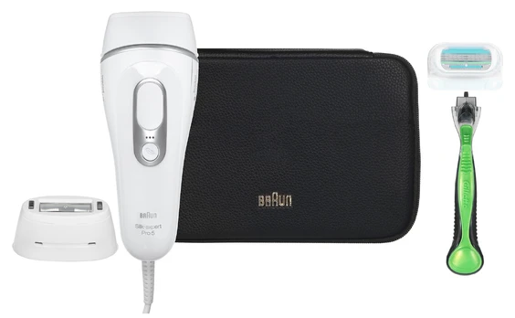Epiliatorius Braun Silk-expert Pro 5 PL5145 IPL balta ir-sidabrinė