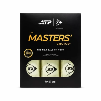 Teniso kamuol. DUNLOP ATP TOUR MASTERS 3x4PET