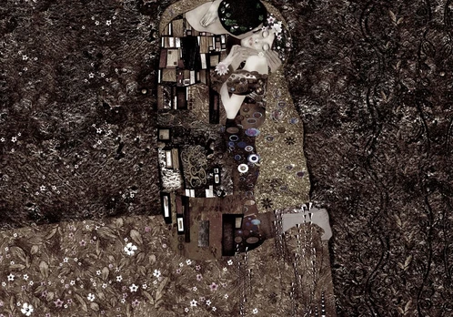 Fototapetas Artgeist Klimt Inspiration - Recalling Tenderness, 100 cm x 70 cm