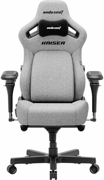 Žaidimų kėdė materiałowy Anda Seat Kaiser 4 V2 Size XL Gray Fabric