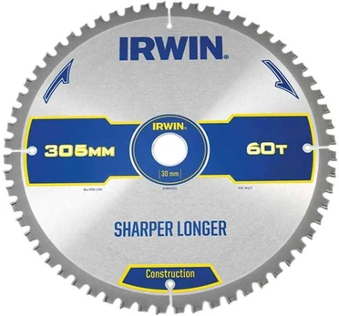 Pjovimo diskas medienai Irwin; 305x3,2x30,0 mm; Z60