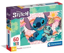 Clementoni CLE puzzle 60 SuperKolor Stitch 26331 kaina
