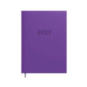 Darbo knyga - kalendorius 2027m. A5, violetinės spalvos