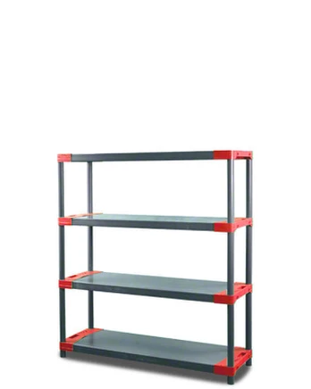 Plastikinis sandėliavimo stelažas 138x90x46 cm, 97% perdirbtas