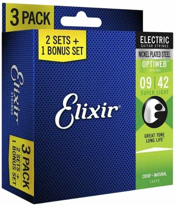 Elixir Eliksyras 19002 Optiweb Super Light 9-42 (3 komplektai)