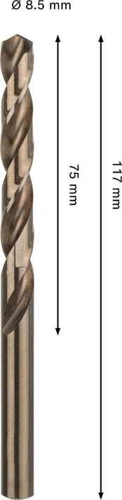 Bosch PRO HSS-Co grąžtas metal. 8,5mm, 1 vnt.