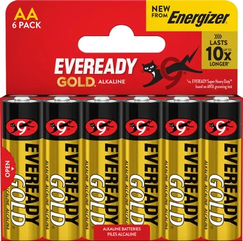 Energizer battery Eveready Gold AA/LR6 DHP6