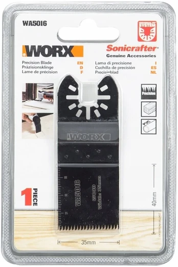 Multitool ašmenys medienai 35mm Worx Wa5016