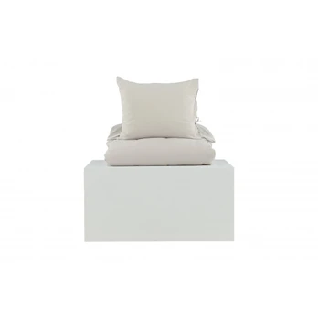 Jenna Bed Set Linen/cotton - Light Grey / - 150*200