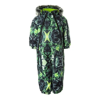 Huppa Vaikų žieminis kombinezonas ORION, lime pattern, 68