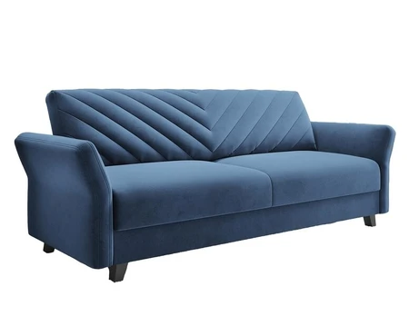 Trivietė sofa - lova Rona, mėlyna