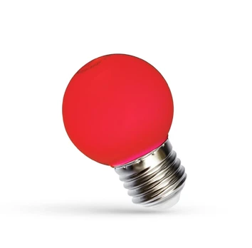 Lemputė Spectrum LED, P45, raudona, E27, 1 W, 20 lm