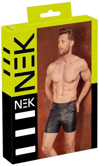 Nek Men's Shorts black M seksualios vyriškos trumpikės