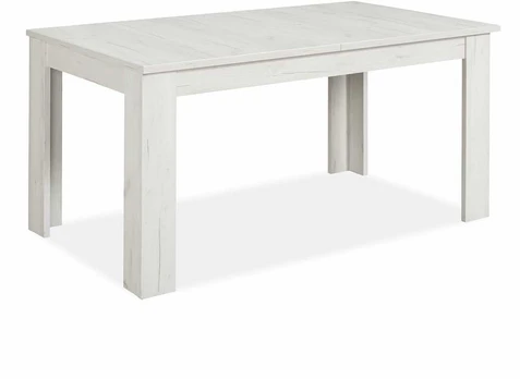 Homestyle4U Valgomasis stalas, Modernus, 160x90 cm, Baltas