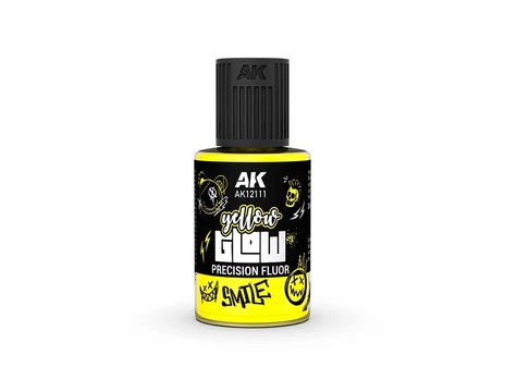 AK Interactive Yellow Glow fluorescenciniai emalio dažai, 30 ml AK12111