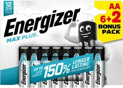 Energizer battery Max Plus Alkaline AA CHP8 6+2 kaina
