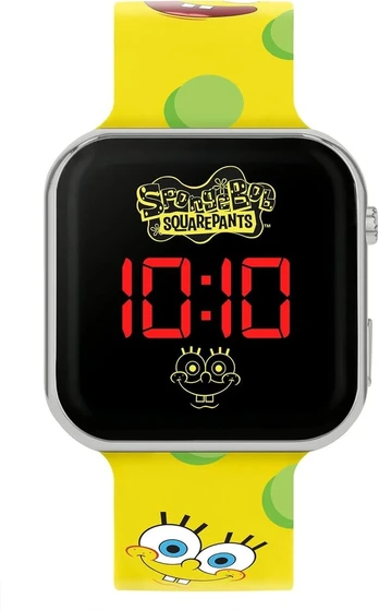 Spongebob Squarepants laikrodis Sgb4134, geltonas su spauda, dirželis