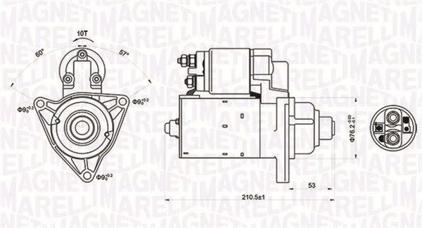 Starteris MAGNETI MARELLI 063721176010