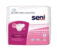 Sauskelnės Seni Super Quatro, Medium, 10 vnt. kaina