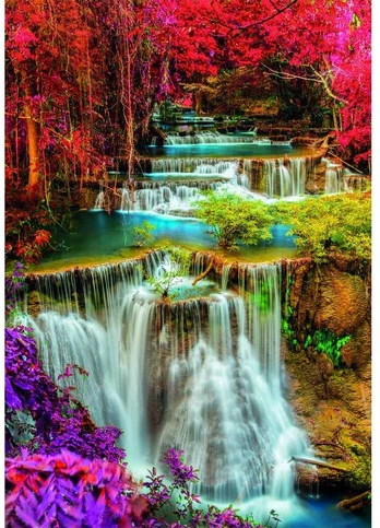 Clementoni CLE puzzle 1000 Compact Colourful Thai falls 39984