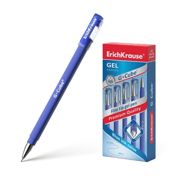 Gelinis rašiklis G-CUBE, ErichKrause, 0.5 mm, mėlynos sp.