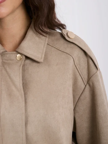 Italy Moda Striukė-MI-KR-4376.31-smėlio spalva