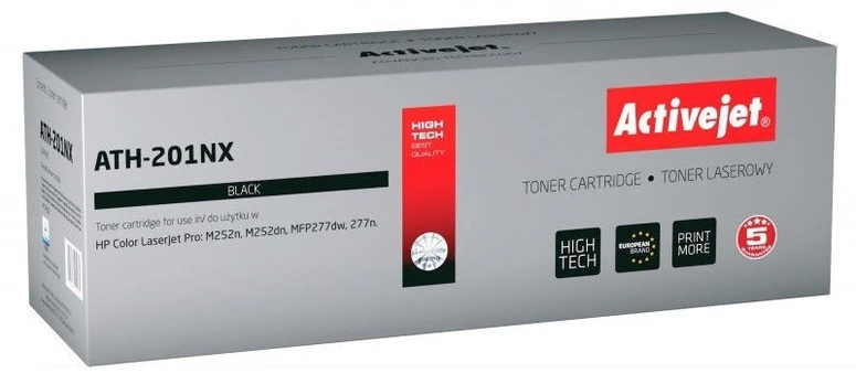 Tonerių kasetė ActiveJet ATH-201NX, juoda