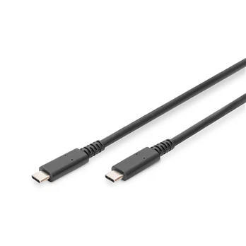 Kabelis Digitus USB Type-C, USB Type C, 0.8 m, juoda