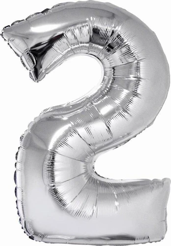 GoDan Balon foliowy Smart Cyfra2 sreb.76cm CH-SSR2 45083